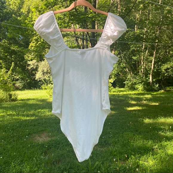 New Wild Fable Tie Front Milkmaid Bodysuit - Picture 4 of 6